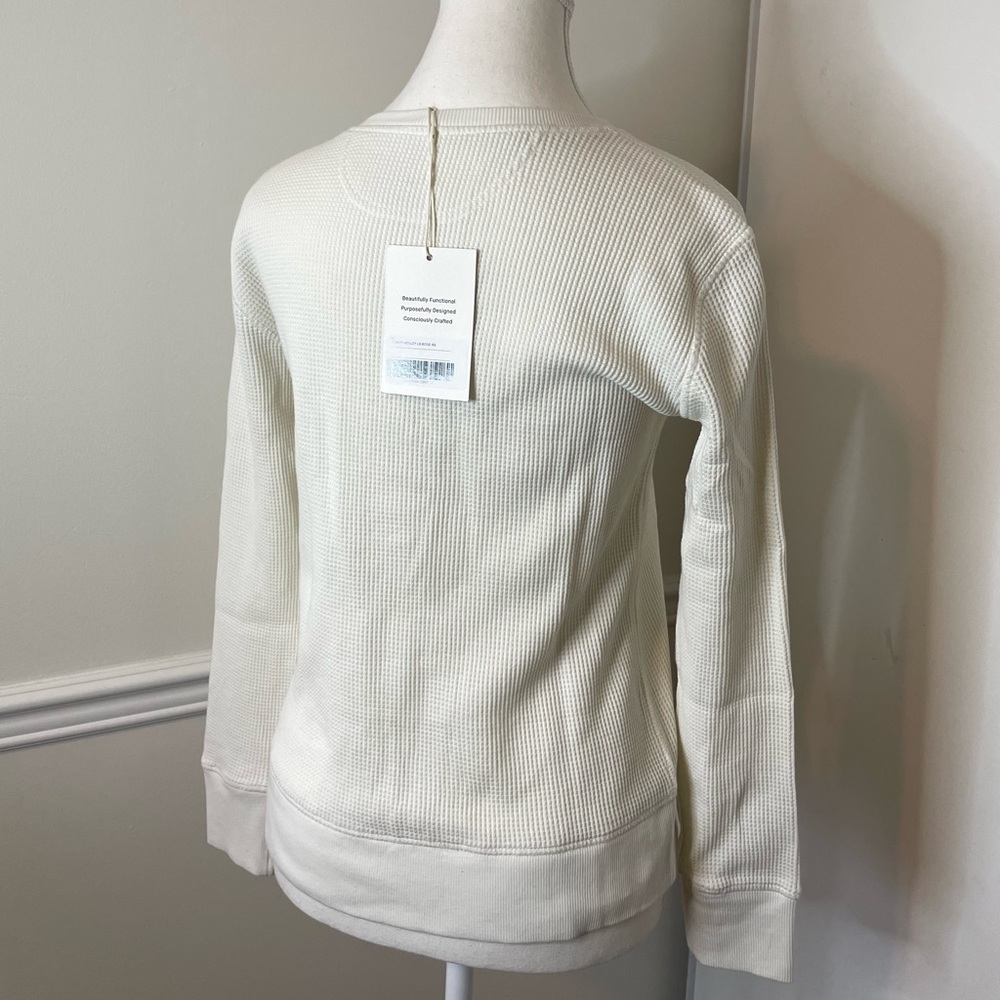 NWT Everlane The Waffle Henley Long Sleeve Top - Picture 8 of 13